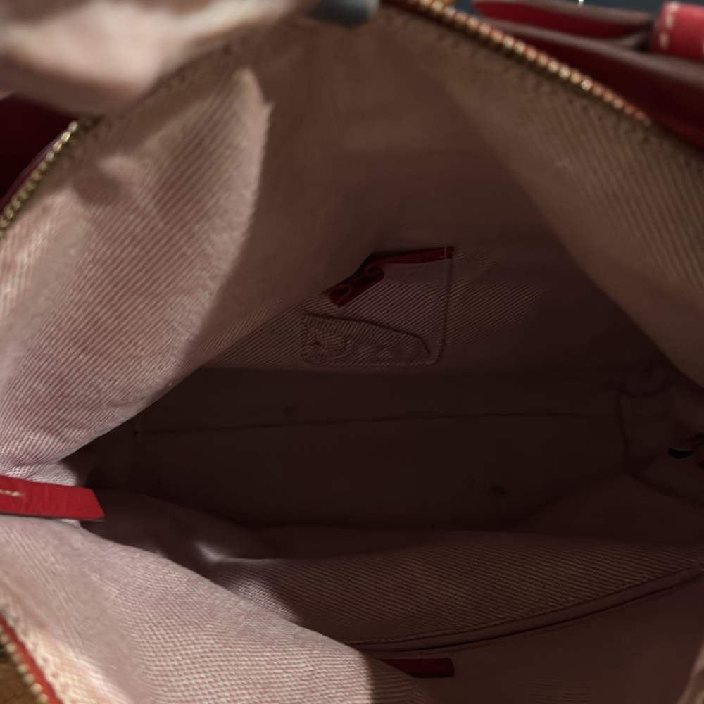 Dooney & Bourke Red Leather Hobo Bag - Picture 6 of 9